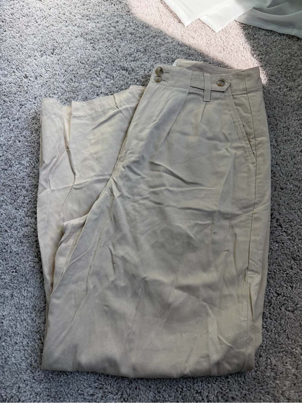 Madewell The Harlow Wide-Leg Pant - Khaki